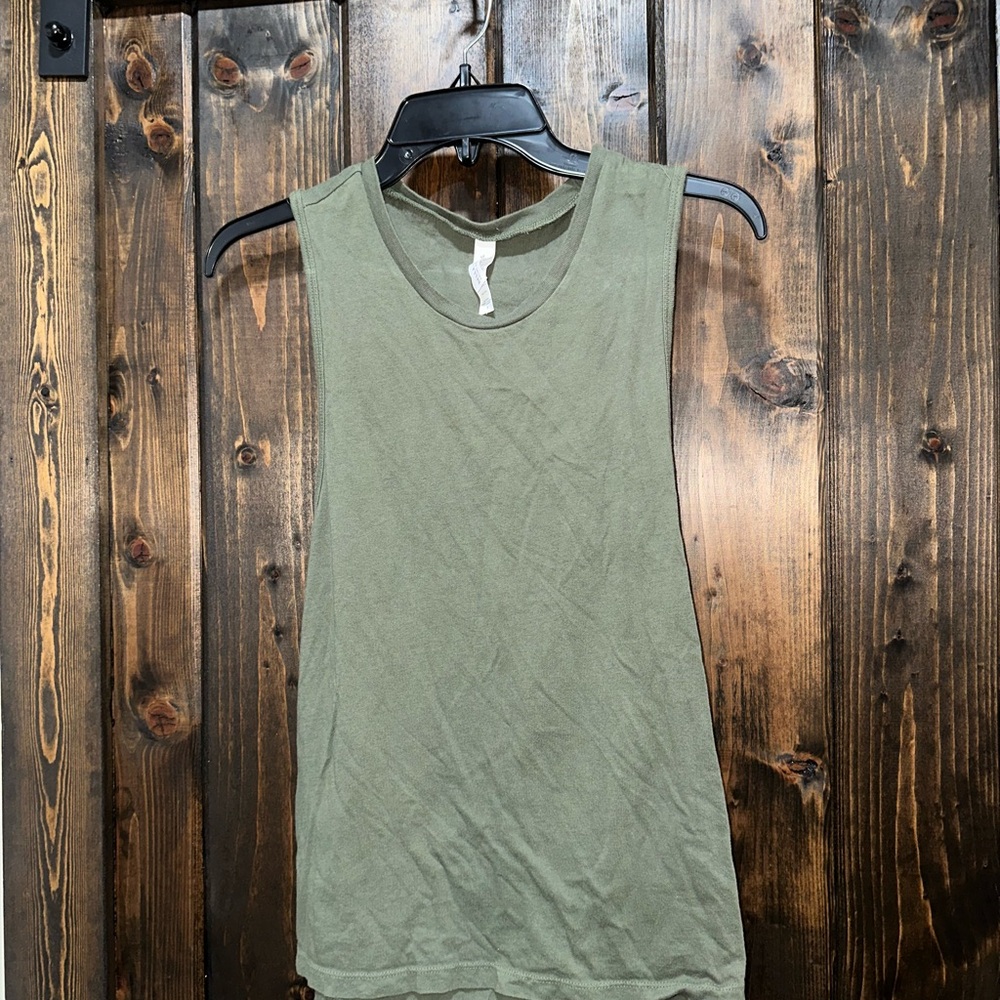 Bella Canvas Sage Green Muscle Tee